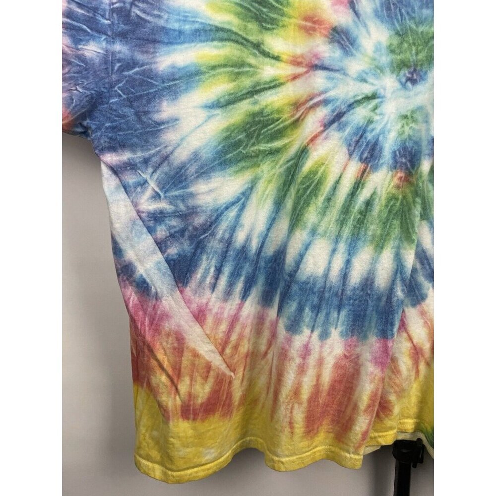 Shadow Hill Multicolor Rainbow Swirl Tie Dye Short Sleeve T-Shirt Size XXXL - Picture 7 of 8